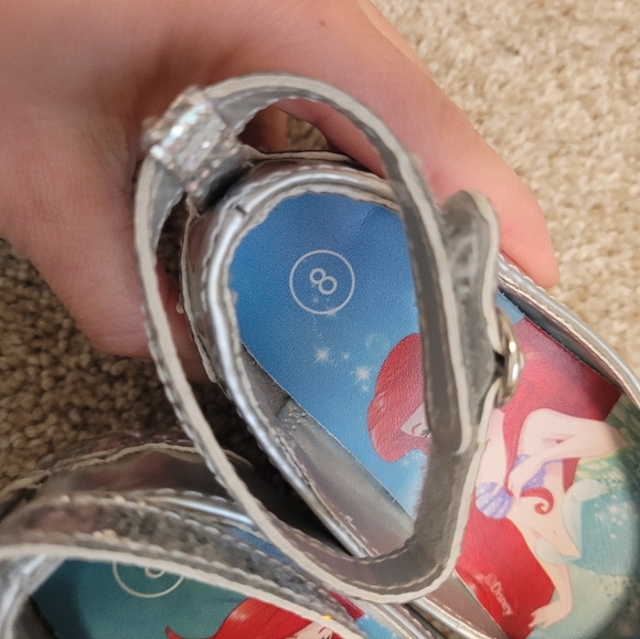 NWT Target Kids Glitter Heel Shoes Size 8 - Picture 4 of 8